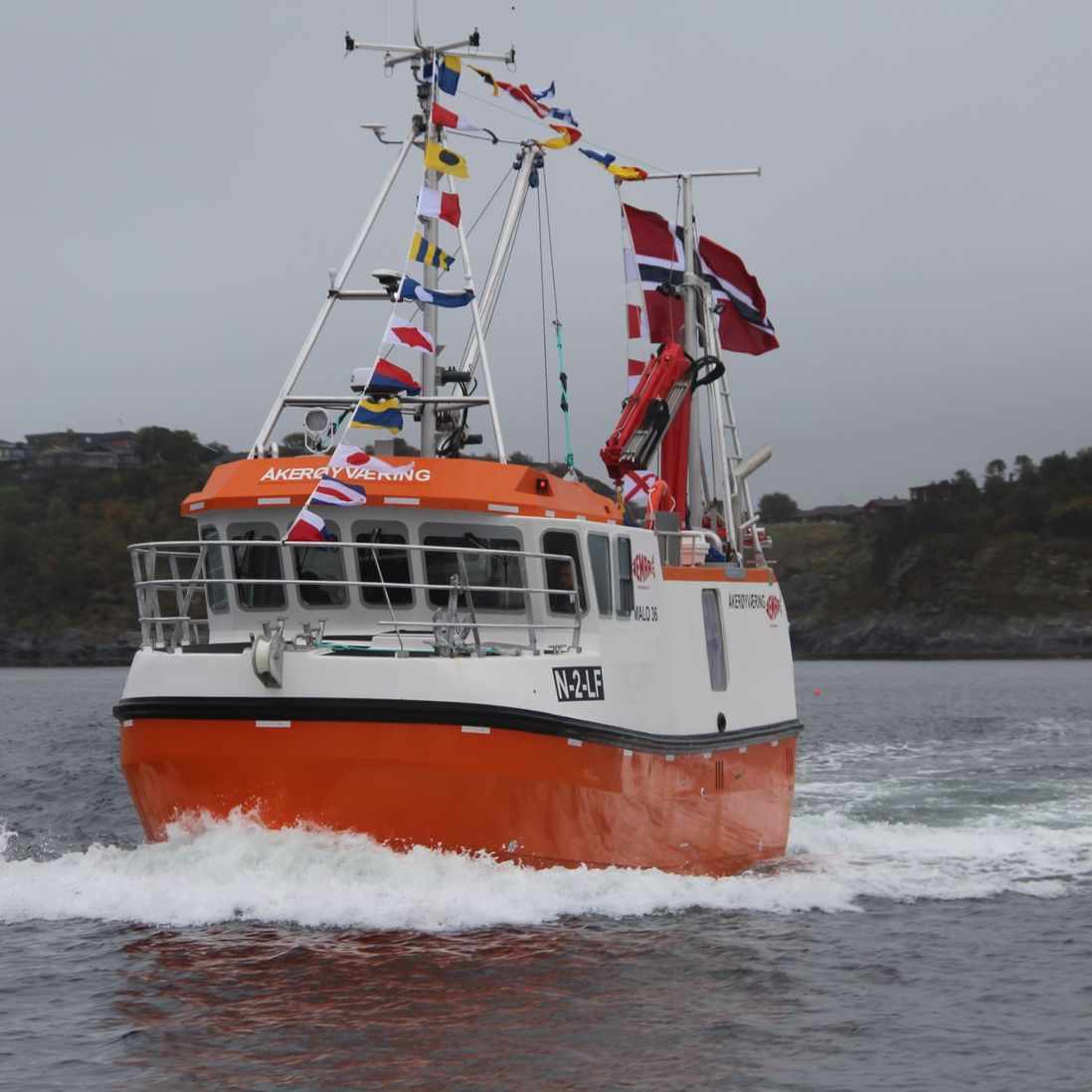 MALO Sjark 36ft på havet