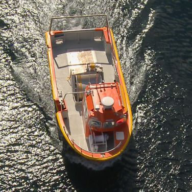 26ft Seismic Workboat på havet